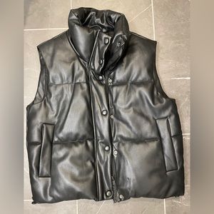 Faux leather Zara vest